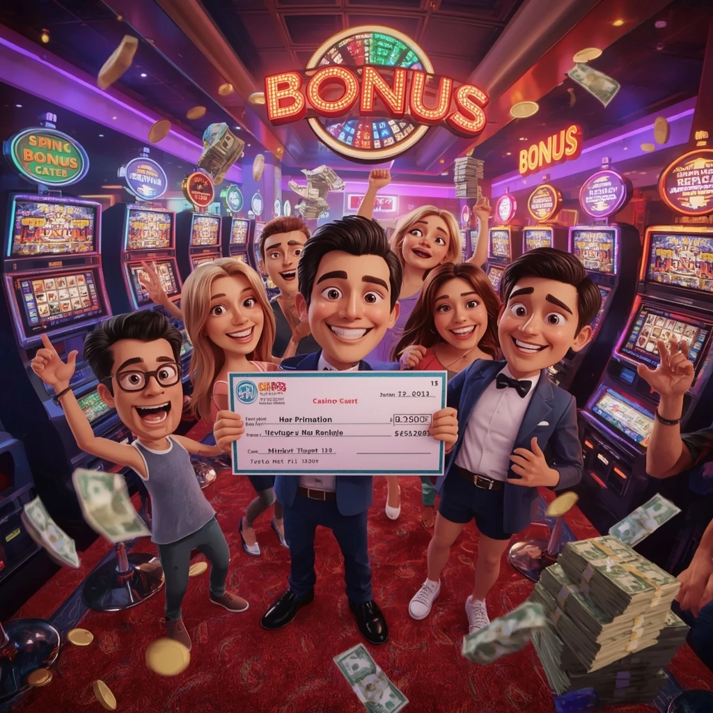Bonus in a man's hands at Jackpot Guru Casino