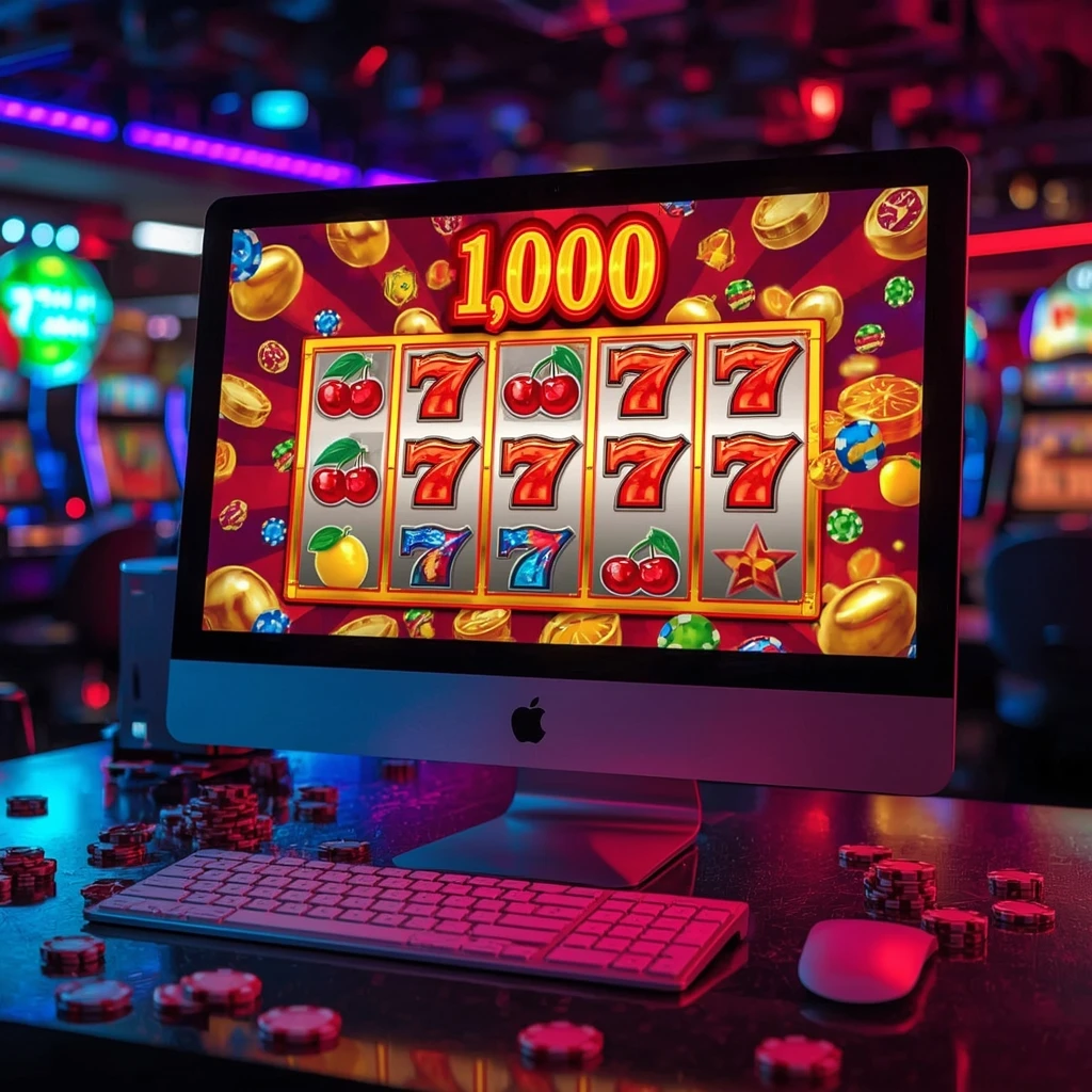 slots on monitor JACKPOT GURU CASINO